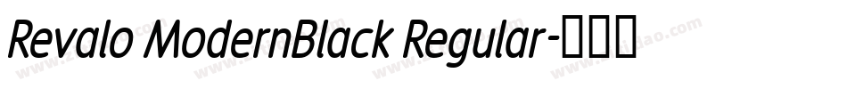 Revalo ModernBlack Regular字体转换